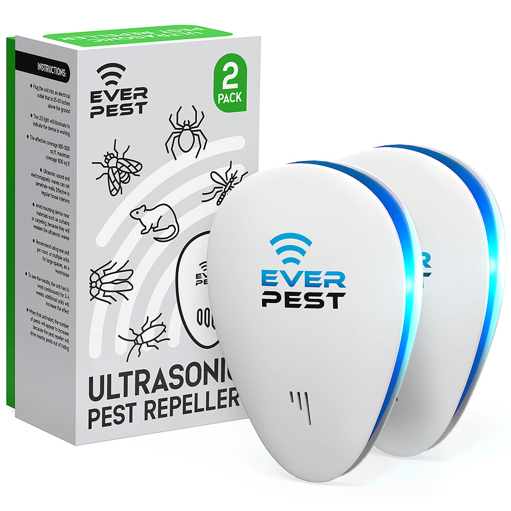 Ultrasonic Repeller - Pest Chase Glow Pulse - 2 pack